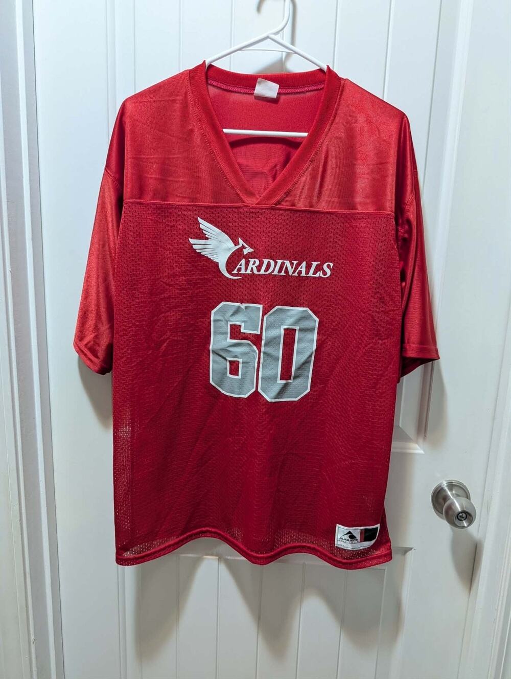 Augusta Apparel Arizona Cardinals Athletic Red Jersey T-Shirt Mens L